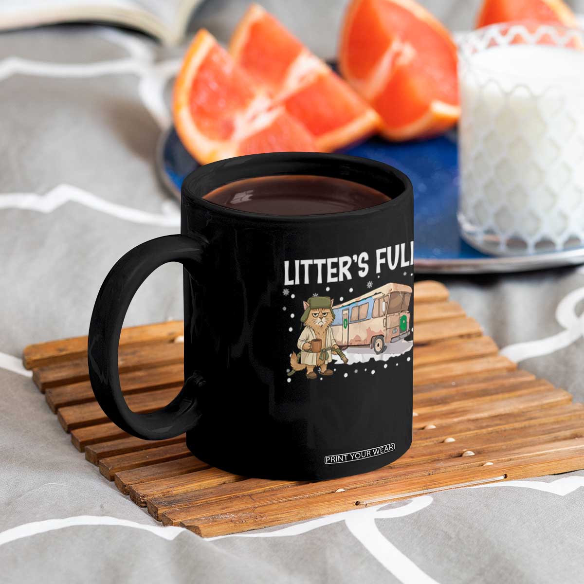 Funny Christmas Vacation Litter's Full Cat Coffee Mug Xmas Movie TS11 Print Your Wear