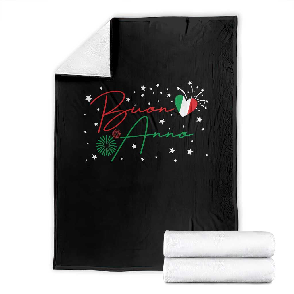 Funny Buon Anno Itlalian New Year Throw Blanket TS11 Black Print Your Wear
