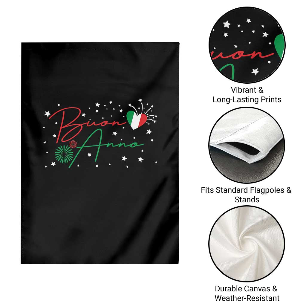 Funny Buon Anno Itlalian New Year Garden Flag TS11 Print Your Wear