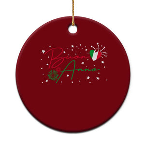 Funny Buon Anno Itlalian New Year Ceramic Ornament TS11 1pc Red Print Your Wear