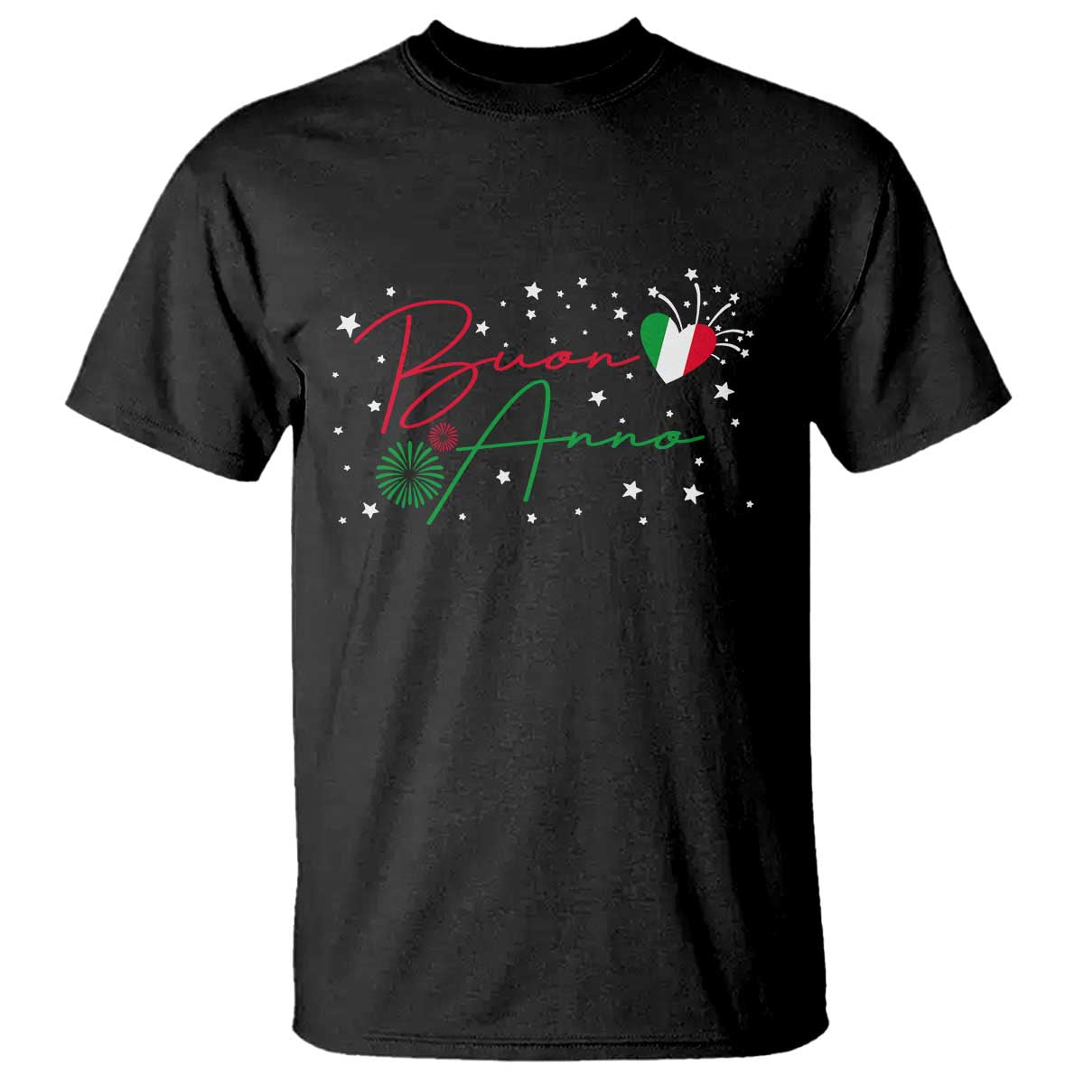 Funny Buon Anno Itlalian New Year T Shirt TS11 Black Print Your Wear
