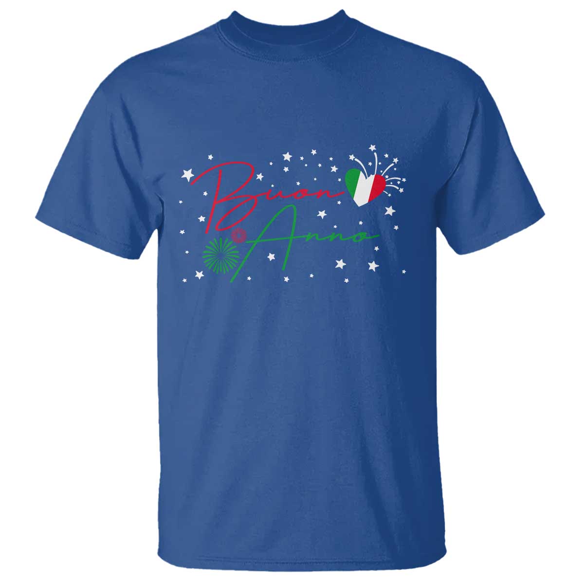 Funny Buon Anno Itlalian New Year T Shirt TS11 Royal Blue Print Your Wear