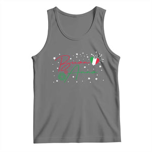 Funny Buon Anno Itlalian New Year Tank Top TS11 Black Heather Print Your Wear