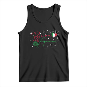 Funny Buon Anno Itlalian New Year Tank Top TS11 Black Print Your Wear