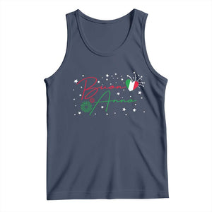 Funny Buon Anno Itlalian New Year Tank Top TS11 Navy Print Your Wear