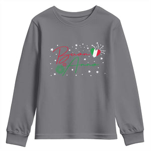 Funny Buon Anno Itlalian New Year Youth Sweatshirt TS11 Charcoal Print Your Wear