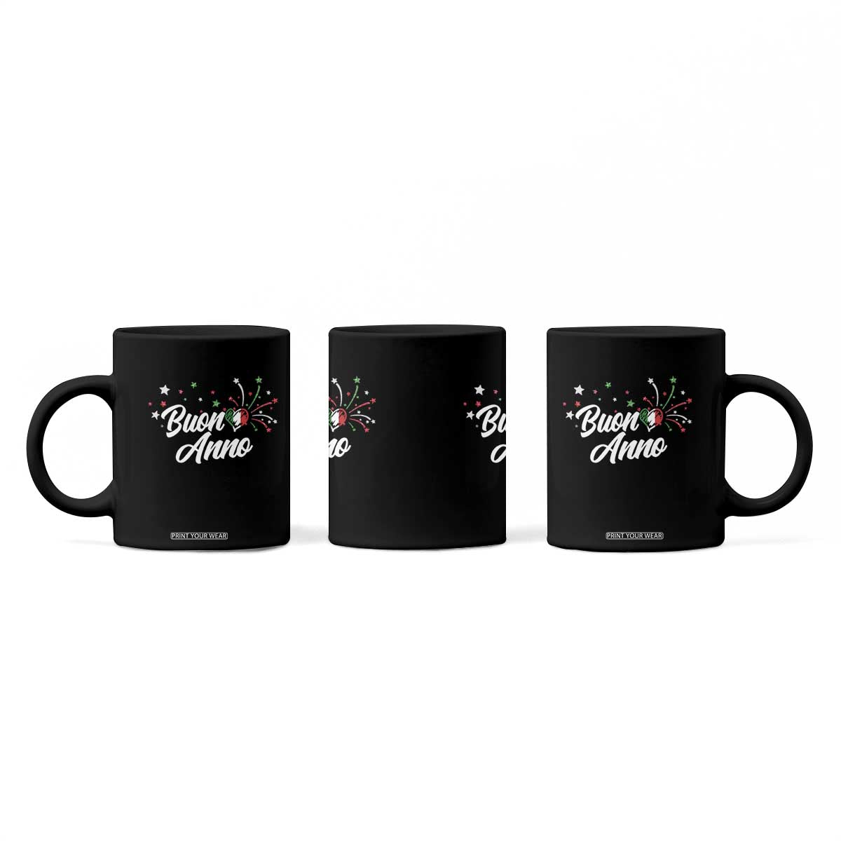 Funny Buon Anno Itlalian New Year Coffee Mug Italy Heart TS11 Print Your Wear