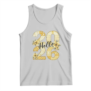 Hello New Year 2026 Vintage Floral Patchwork Quilt Tank Top TS11 Ash Print Your Wear