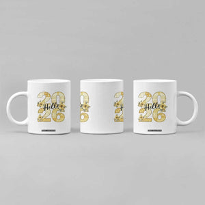 Hello New Year 2026 Vintage Floral Patchwork Quilt Coffee Mug TS11 Print Your Wear