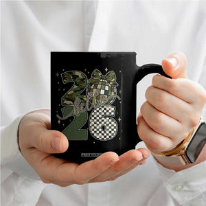 Camo Happy New Year Party 2026 Coffee Mug Camouflage Disco Ball TS11 Print Your Wear
