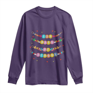 Funny 120 Days Of School Bracelet Long Sleeve Shirt TS11 Purple Print Your Wear