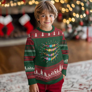 Funny 120 Days Of School Bracelet Knit Sweatshirt TS11 Christmas Print Your Wear