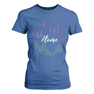 Texas Home State Map Pride Bluebonnets T Shirt For Women TS11 Royal Blue Print Your Wear