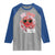 Funny Valentine's Day Raglan Shirt One Loved Dude Cute Heart Checkerboard TS11 Sport Gray Royal Print Your Wear