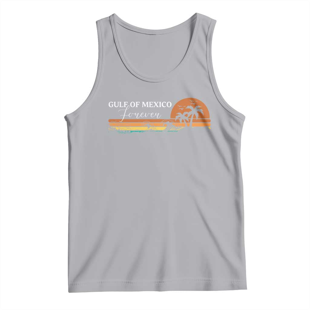 Gulf Of Mexico Forever Tank Top Beach Palm Treen Vintage Retro TS11 Athletic Heather Print Your Wear