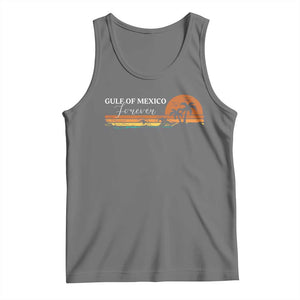 Gulf Of Mexico Forever Tank Top Beach Palm Treen Vintage Retro TS11 Black Heather Print Your Wear