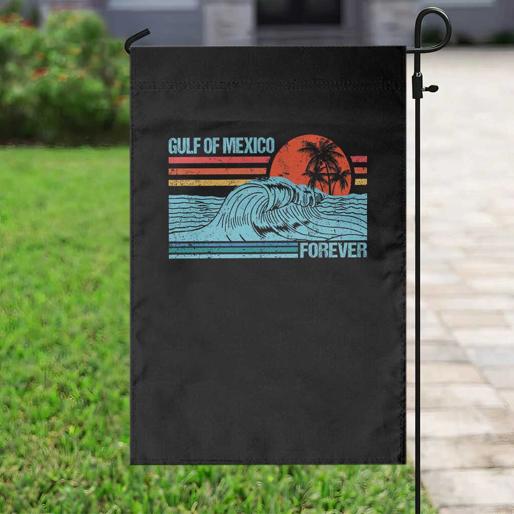 Gulf Of Mexico Forever Garden Flag Vintage Retro Beach Coconut Tree TS11 Print Your Wear