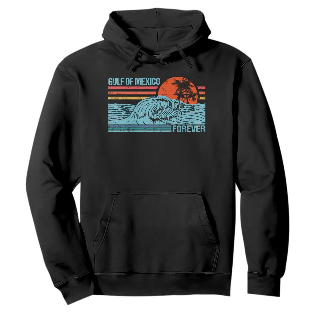 Gulf Of Mexico Forever Hoodie Vintage Retro Beach Coconut Tree TS11 Black Print Your Wear