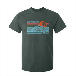 Gulf Of Mexico Forever T Shirt For Kid Vintage Retro Beach Coconut Tree TS11 Dark Forest Green Print Your Wear