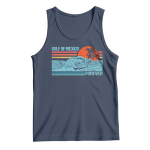 Gulf Of Mexico Forever Tank Top Vintage Retro Beach Coconut Tree TS11 Navy Print Your Wear