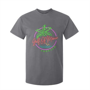 Gulf Of Mexico Forever T Shirt For Kid Beach Coconut Palm Tree Neon Light TS11 Charcoal Print Your Wear