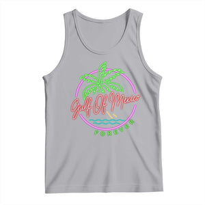 Gulf Of Mexico Forever Tank Top Beach Coconut Palm Tree Neon Light TS11 Athletic Heather Print Your Wear