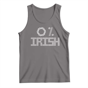 Funny St Patrick's Day 0% Irish Tank Top Celtic Knot TS11 Deep Heather Print Your Wear