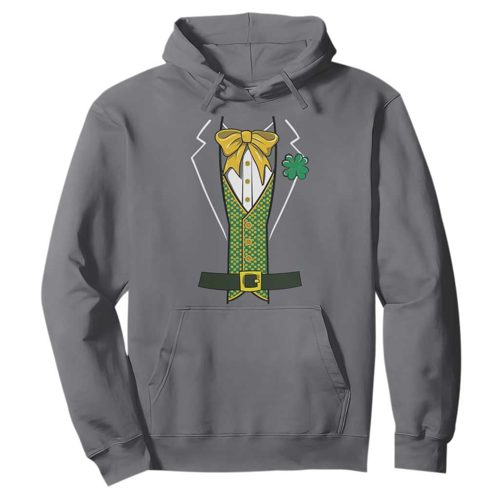 Funny St Patrick's Day Leprechaun Cosplay Tuxedo Hoodie TS11 Charcoal Print Your Wear