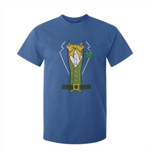 Funny St Patrick's Day Leprechaun Cosplay Tuxedo T Shirt For Kid TS11 Royal Blue Print Your Wear