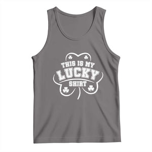 Funny This Is My Lucky Shirt St Patrick's Day Tank Top TS11 Deep Heather Print Your Wear