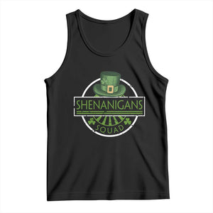 Funny St Patrick's Day Shenanigans Squad Tank Top Shamrock TS11 Black Print Your Wear