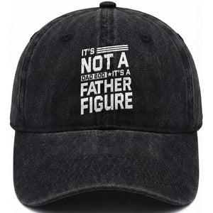 Funny Its Not A Dad Bod Its A Father Figure Washed Cotton Baseball Cap Father's Day TS11 Print Your Wear