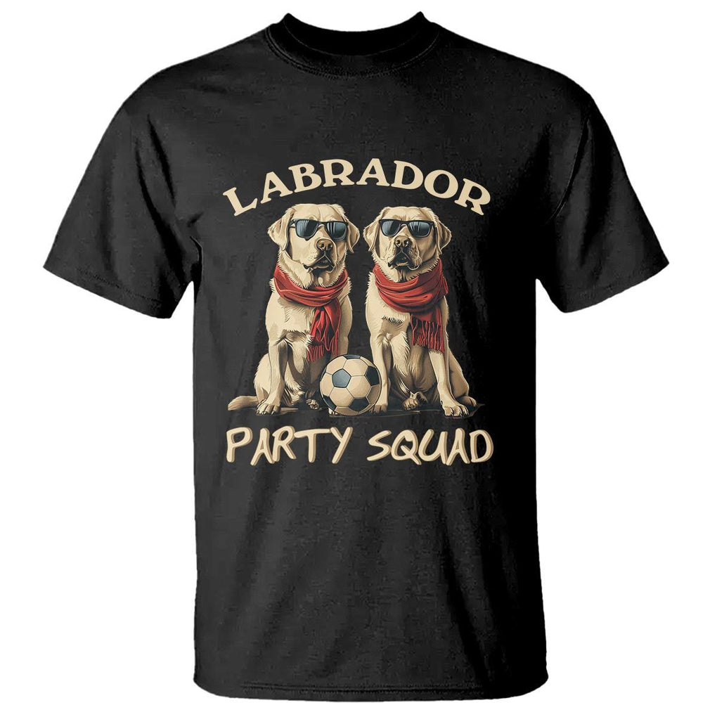 Labrador Retriever Dog T Shirt Black Labrador Party Squad Love TS11 Black Print Your Wear