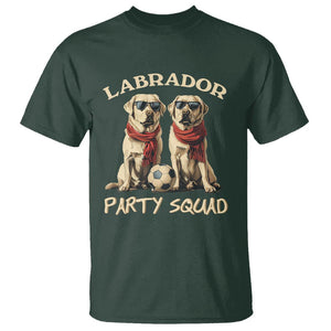 Labrador Retriever Dog T Shirt Black Labrador Party Squad Love TS11 Dark Forest Green Print Your Wear