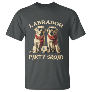 Labrador Retriever Dog T Shirt Black Labrador Party Squad Love TS11 Dark Heather Print Your Wear