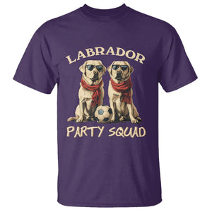 Labrador Retriever Dog T Shirt Black Labrador Party Squad Love TS11 Purple Print Your Wear