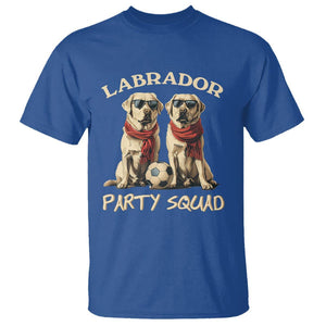 Labrador Retriever Dog T Shirt Black Labrador Party Squad Love TS11 Royal Blue Print Your Wear