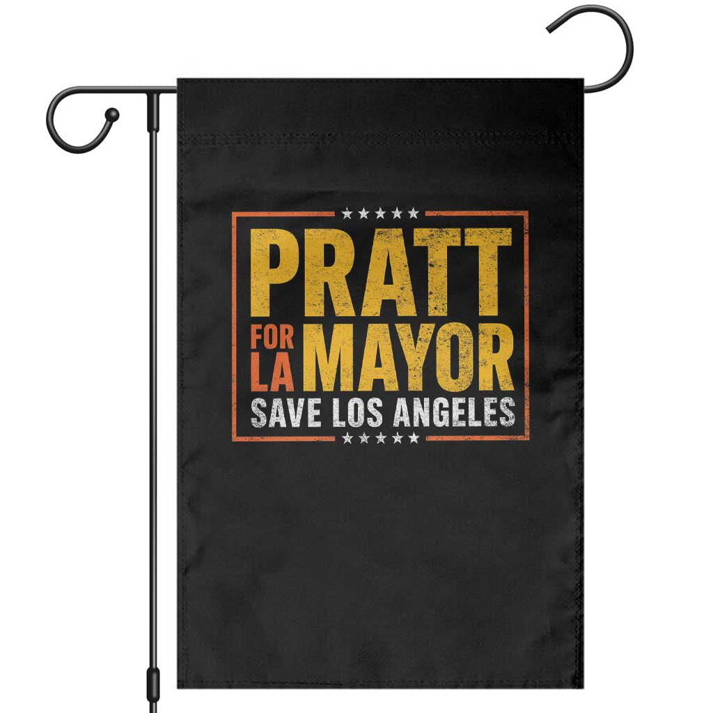 Pratt For Mayor Save Los Angeles Garden Flag Spencer Supporter TS11 Black Print Your Wear