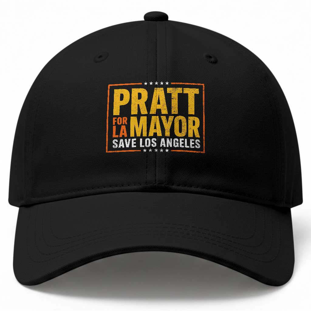 Pratt For Mayor Save Los Angeles Baseball Cap Spencer Supporter TS11 Print Your Wear