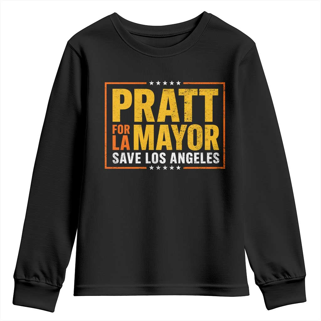 Pratt For Mayor Save Los Angeles Youth Sweatshirt Spencer Supporter TS11 Black Print Your Wear