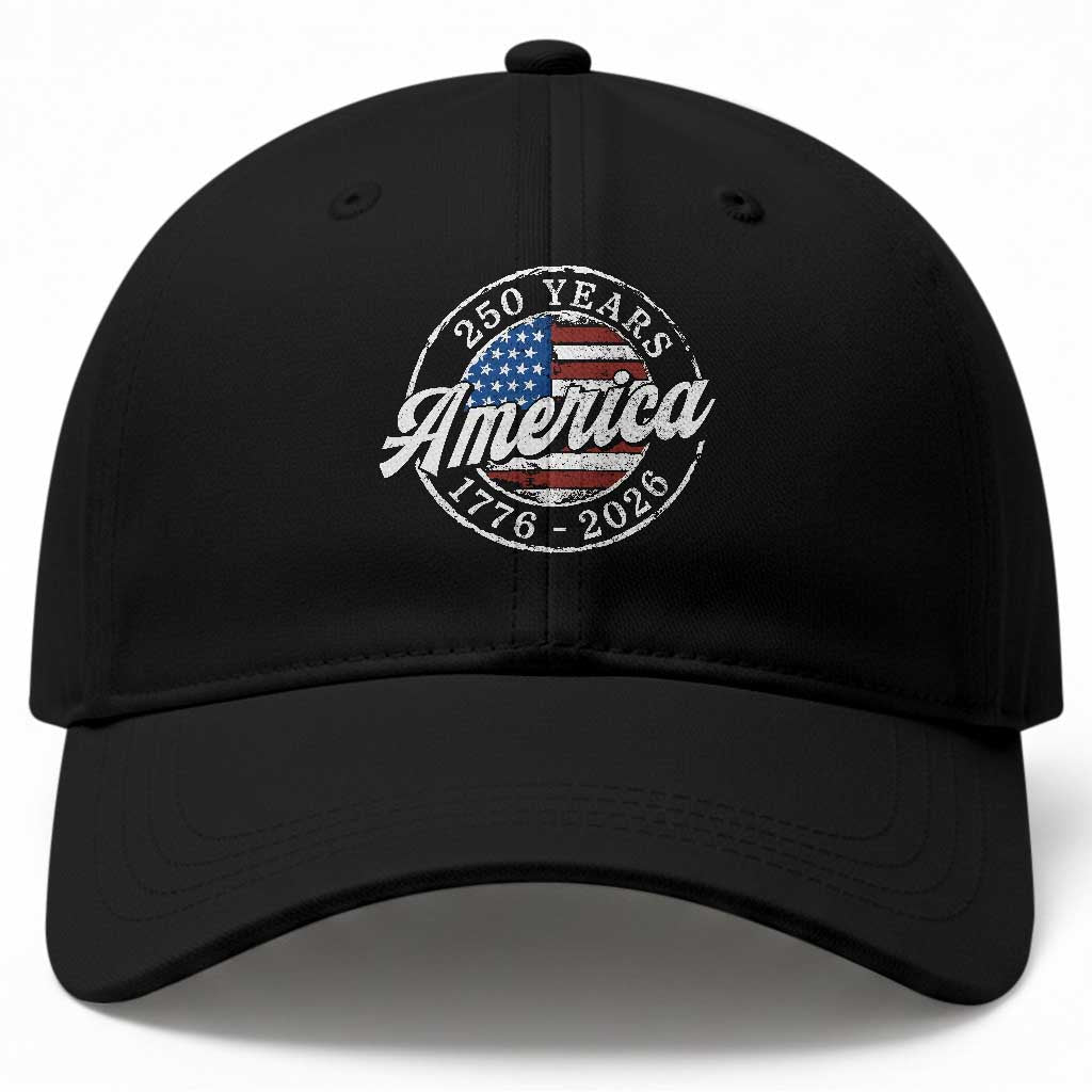 America 250 Years 1776 2026 Baseball Cap 250th Anniversary USA Vintage USA Flag TS11 Print Your Wear
