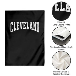 Cleveland Ohio OH City Throwback Design Vintage Garden Flag TS11 Print Your Wear