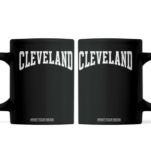 Cleveland Ohio OH City Throwback Design Vintage Coffee Mug TS11 Black Print Your Wear
