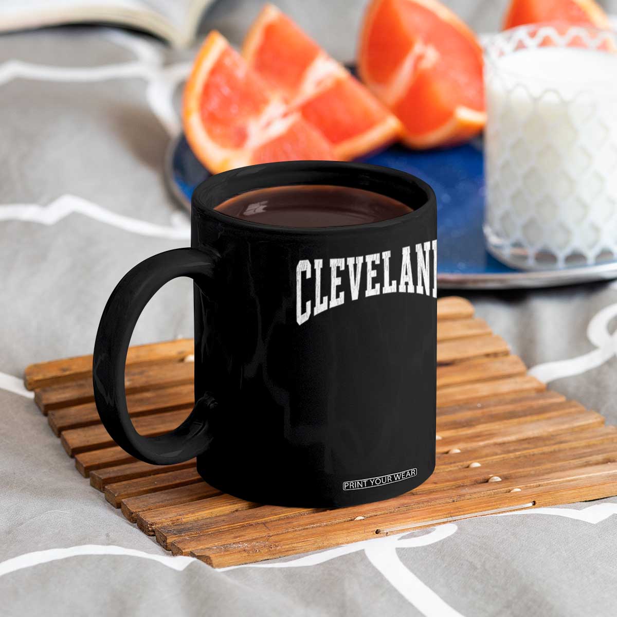 Cleveland Ohio OH City Throwback Design Vintage Coffee Mug TS11 Print Your Wear