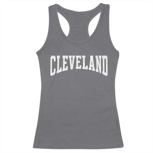 Cleveland Ohio OH City Throwback Design Vintage Racerback Tank Top TS11 Charcoal Print Your Wear