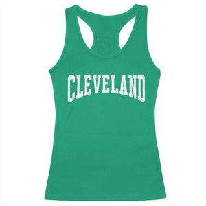 Cleveland Ohio OH City Throwback Design Vintage Racerback Tank Top TS11 Irish Green Print Your Wear