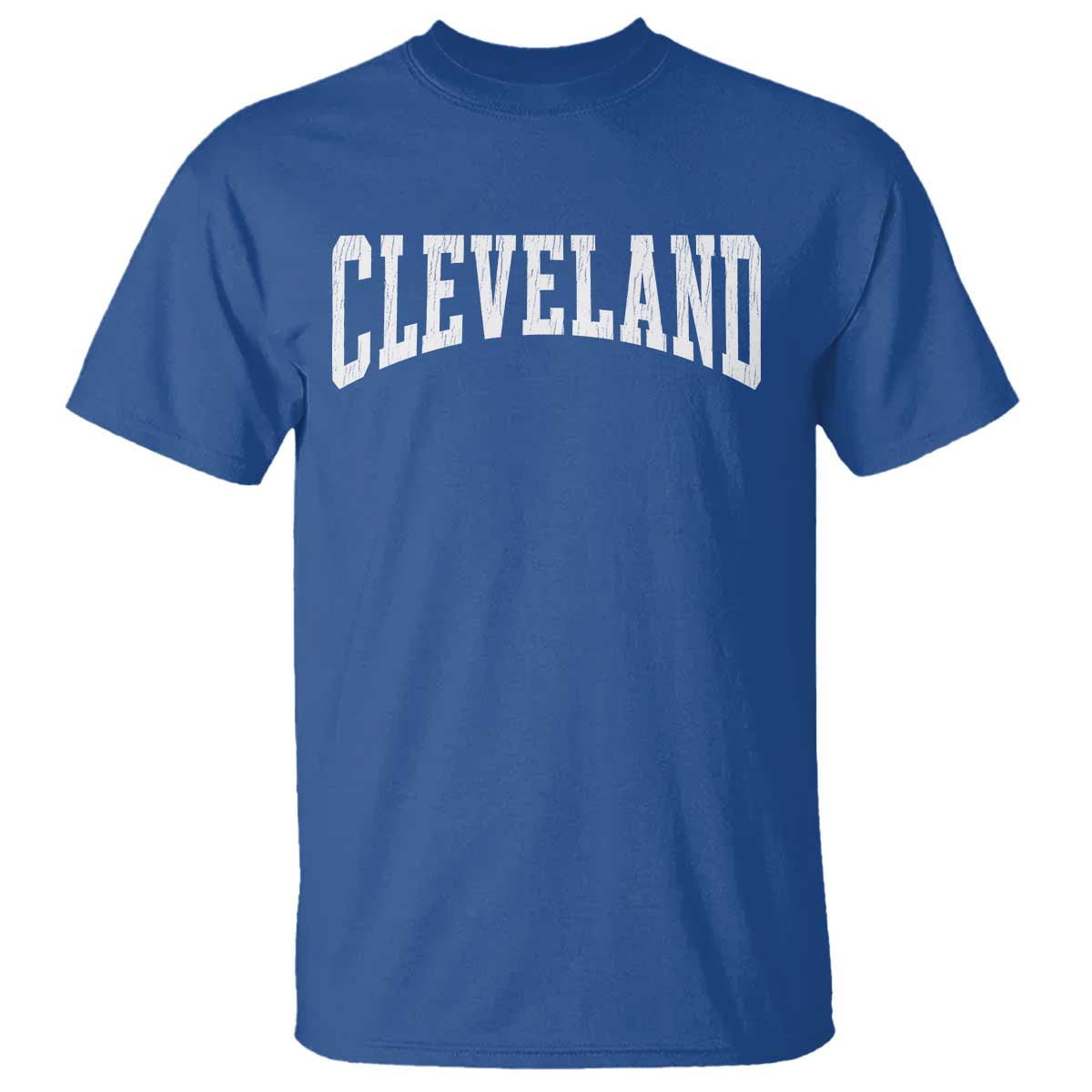 Cleveland Ohio OH City Throwback Design Vintage T Shirt TS11 Royal Blue Print Your Wear