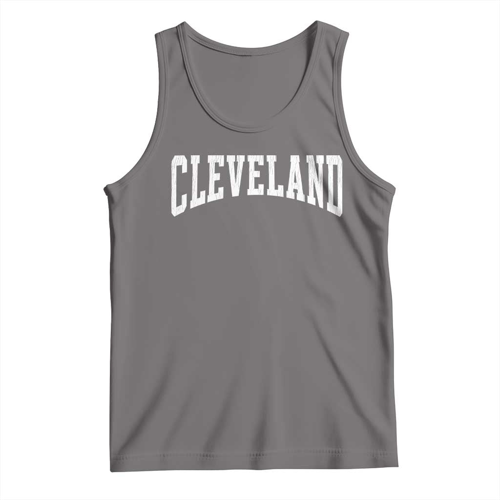 Cleveland Ohio OH City Throwback Design Vintage Tank Top TS11 Deep Heather Print Your Wear