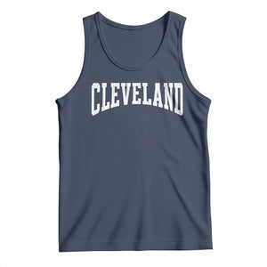 Cleveland Ohio OH City Throwback Design Vintage Tank Top TS11 Navy Print Your Wear
