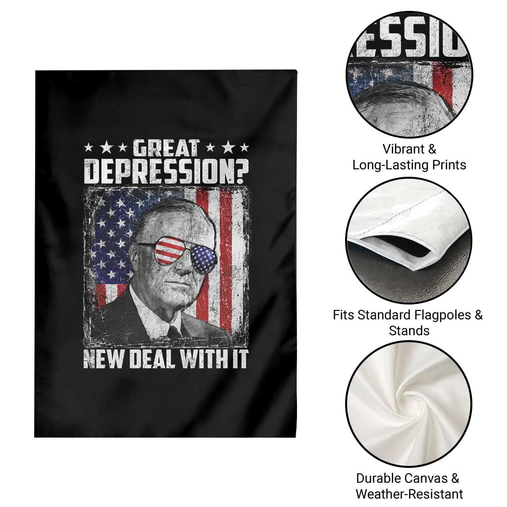 Franklin D Roosevelt Garden Flag Great Depression New Deal With It TS11 Print Your Wear